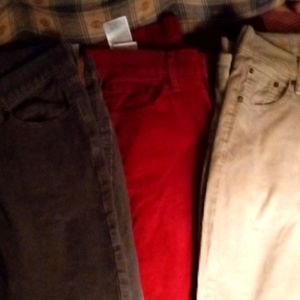 Levi quarterly pants bundle color gray tan and maroon excellent condition